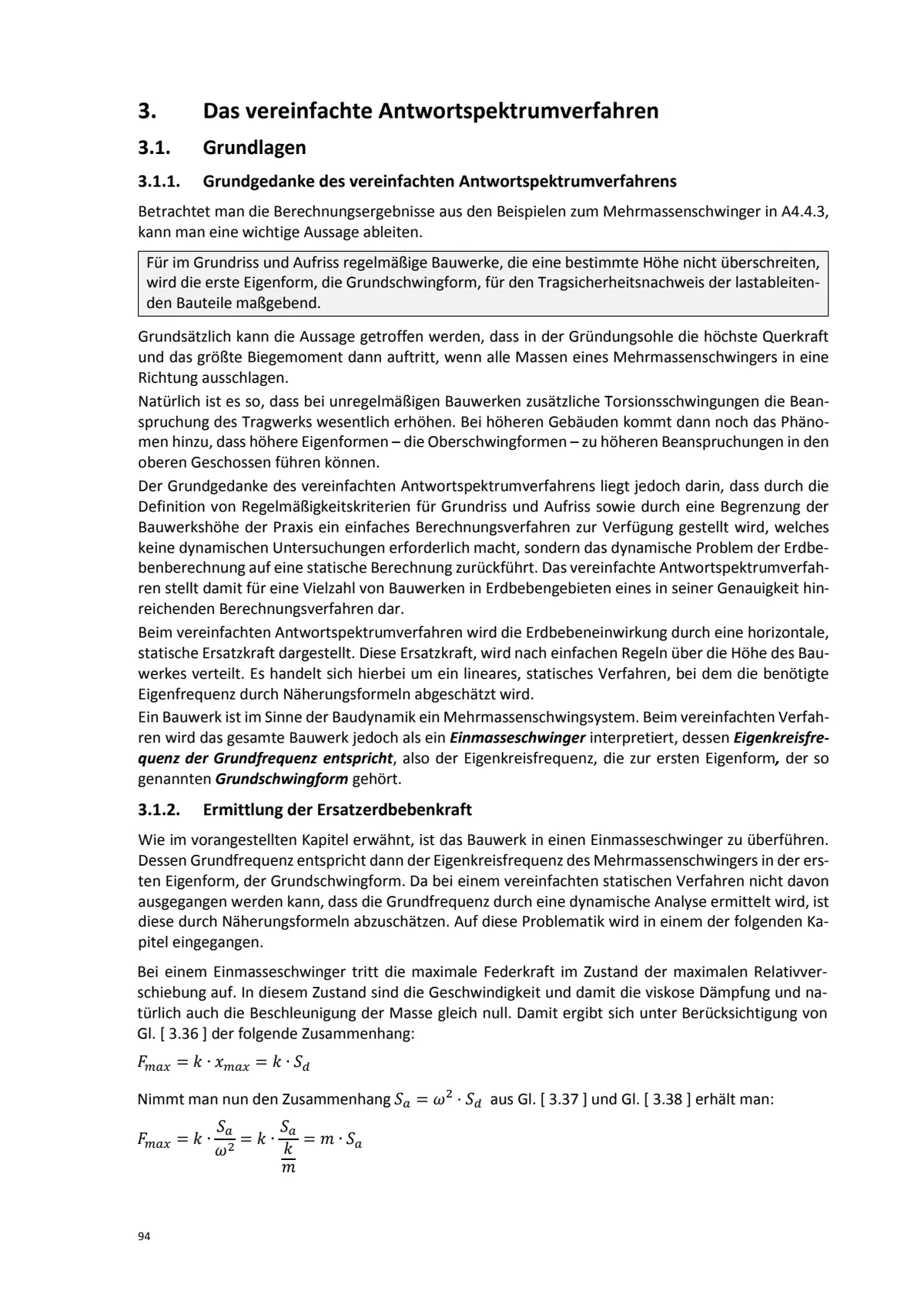 Erdbebensicherheit von Gebäuden nach EN 1998-1 – Baudynamische Grundlagen — Seite 36